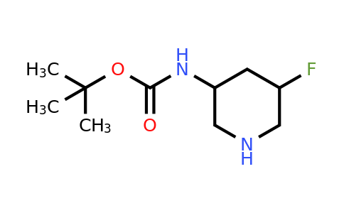 CAS 1356338-64-1 | (5-Fluoro-piperidin-3-yl)-carbamic acid tert-butyl ester
