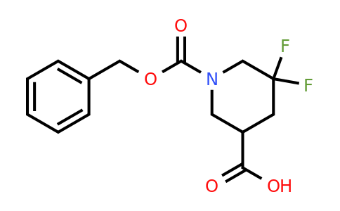 CAS 1356338-81-2 | 1-[(benzyloxy)carbonyl]-5,5-difluoropiperidine-3-carboxylic acid