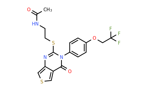 CAS 1356354-09-0 | N-[2-({4-oxo-3-[4-(2,2,2-trifluoroethoxy)phenyl]-3H,4H-thieno[3,4-d]pyrimidin-2-yl}sulfanyl)ethyl]acetamide
