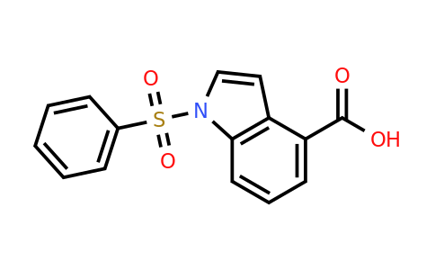 CAS 1356470-08-0 | 1-(Benzenesulfonyl)-1H-indole-4-carboxylic acid