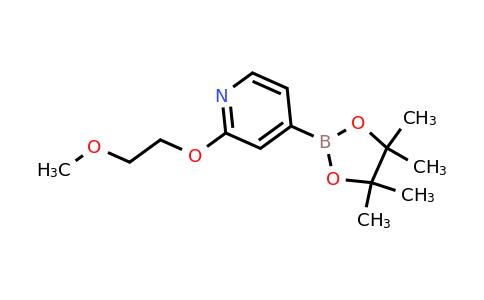 CAS 1356544-05-2 | 2-(2-Methoxyethoxy)-4-(4,4,5,5-tetramethyl-1,3,2-dioxaborolan-2-YL)pyridine