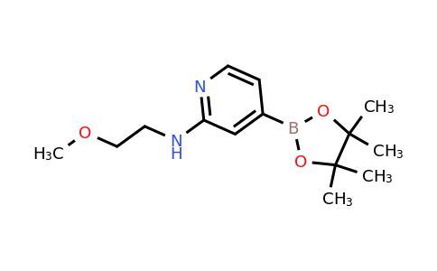 CAS 1356544-35-8 | 2-((2-Methoxyethyl)amino)pyridine-4-boronic acid pinacol ester