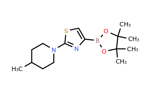 CAS 1356938-07-2 | 2-(4-Methylpiperidin-1-YL)thiazole-4-boronic acid pinacol ester