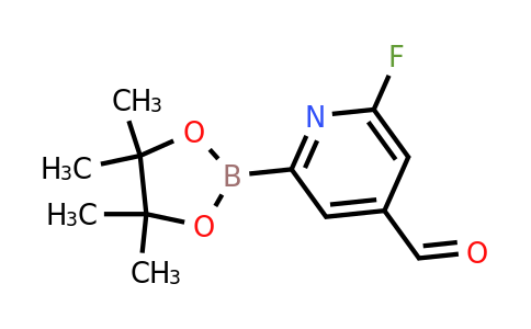 CAS 1356939-09-7 | (6-Fluoro-4-formylpyridin-2-YL)boronic acid pinacol ester