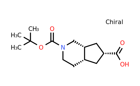 CAS 1357353-13-9 | rel-(4aR,6R,7aR)-2-tert-butoxycarbonyl-1,3,4,4a,5,6,7,7a-octahydrocyclopenta[c]pyridine-6-carboxylic acid