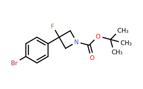 CAS 1357614-51-7 | tert-butyl 3-(4-bromophenyl)-3-fluoroazetidine-1-carboxylate