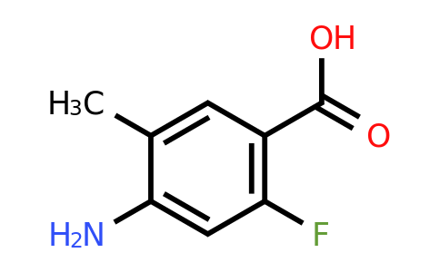 CAS 1357943-26-0 | 4-Amino-2-fluoro-5-methyl-benzoic acid