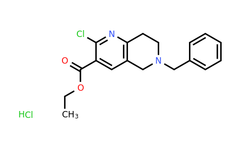 CAS 1358972-81-2 | ethyl 6-benzyl-2-chloro-7,8-dihydro-5H-1,6-naphthyridine-3-carboxylate;hydrochloride