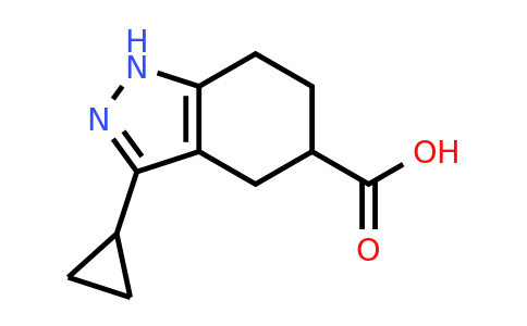 CAS 1359655-90-5 | 3-cyclopropyl-4,5,6,7-tetrahydro-1H-indazole-5-carboxylic acid