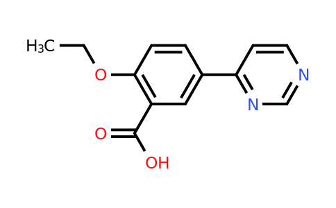 CAS 1359704-34-9 | 2-Ethoxy-5-(pyrimidin-4-yl)benzoic acid