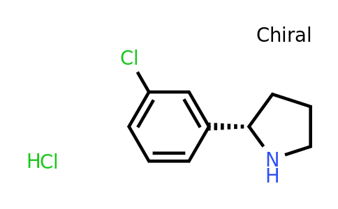 CAS 1360440-58-9 | (S)-2-(3-Chloro-phenyl)-pyrrolidine hydrochloride