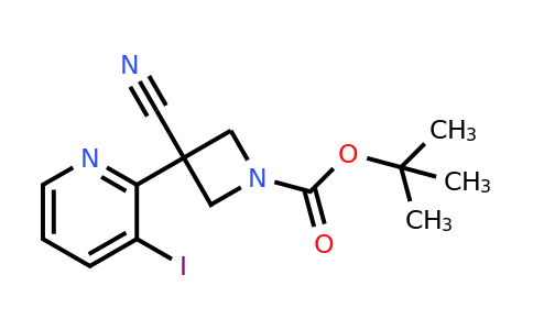 CAS 1360451-25-7 | tert-Butyl 3-cyano-3-(3-iodopyridin-2-yl)azetidine-1-carboxylate