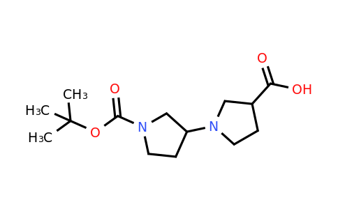 CAS 1360587-65-0 | 1'-(tert-butoxycarbonyl)-[1,3'-bipyrrolidine]-3-carboxylic acid