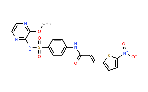 CAS 1360614-48-7 | (E)-N-(4-(N-(3-Methoxypyrazin-2-yl)sulfamoyl)phenyl)-3-(5-nitrothiophen-2-yl)acrylamide