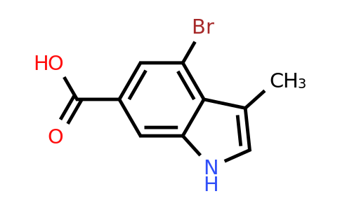 CAS 1360890-98-7 | 4-bromo-3-methyl-1H-indole-6-carboxylic acid