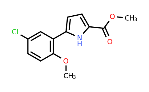 CAS 1361003-99-7 | Methyl 5-(5-chloro-2-methoxyphenyl)-1H-pyrrole-2-carboxylate
