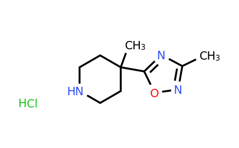 CAS 1361112-08-4 | 4-methyl-4-(3-methyl-1,2,4-oxadiazol-5-yl)piperidine hydrochloride