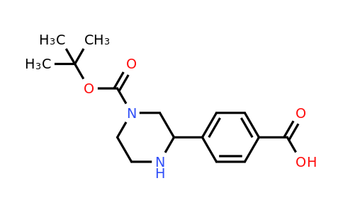 CAS 1361112-26-6 | 4-{4-[(tert-butoxy)carbonyl]piperazin-2-yl}benzoic acid