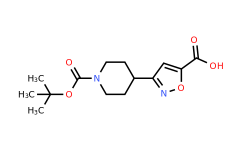 CAS 1361115-54-9 | 3-{1-[(tert-butoxy)carbonyl]piperidin-4-yl}-1,2-oxazole-5-carboxylic acid