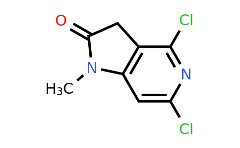 CAS 1361410-15-2 | 2h-pyrrolo[3,2-c]pyridin-2-one, 4,6-dichloro-1,3-dihydro-1-methyl-