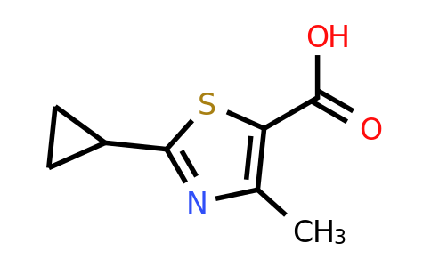 CAS 136204-42-7 | 2-cyclopropyl-4-methyl-1,3-thiazole-5-carboxylic acid