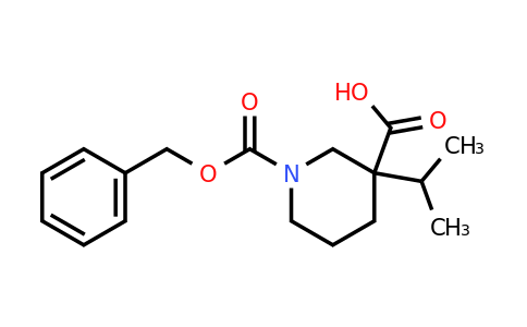 CAS 1363165-90-5 | 1-((benzyloxy)carbonyl)-3-isopropylpiperidine-3-carboxylic acid