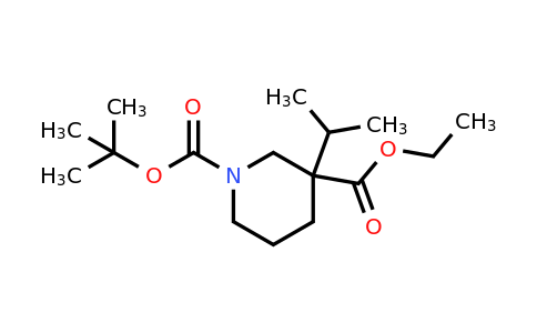 CAS 1363166-24-8 | 1-(tert-Butyl) 3-ethyl 3-isopropylpiperidine-1,3-dicarboxylate