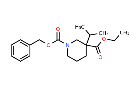 CAS 1363166-26-0 | 1-benzyl 3-ethyl 3-isopropylpiperidine-1,3-dicarboxylate