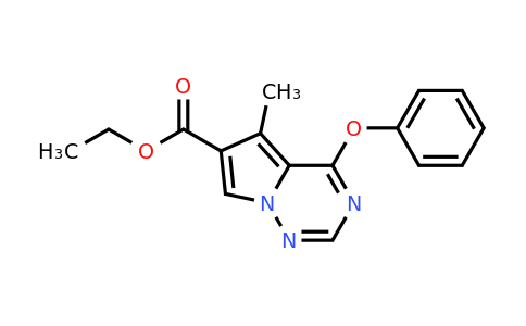 CAS 1363380-63-5 | 5-Methyl-4-phenoxy-pyrrolo[2,1-F][1,2,4]triazine-6-carboxylic acid ethyl ester