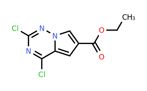 CAS 1363381-75-2 | ethyl 2,4-dichloropyrrolo[2,1-f][1,2,4]triazine-6-carboxylate