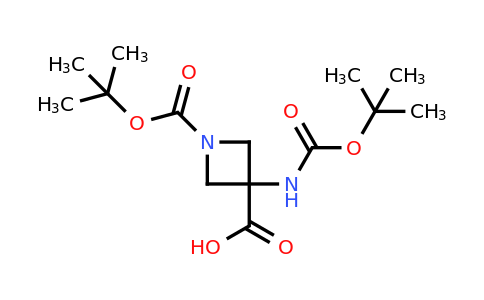 CAS 1363382-07-3 | 1-[(tert-butoxy)carbonyl]-3-{[(tert-butoxy)carbonyl]amino}azetidine-3-carboxylic acid