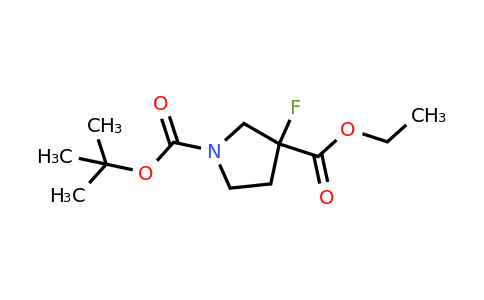 CAS 1363382-13-1 | 1-tert-butyl 3-ethyl 3-fluoropyrrolidine-1,3-dicarboxylate