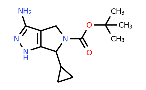 CAS 1363404-97-0 | tert-butyl 3-amino-6-cyclopropyl-4,6-dihydropyrrolo[3,4-c]pyrazole-5(1H)-carboxylate