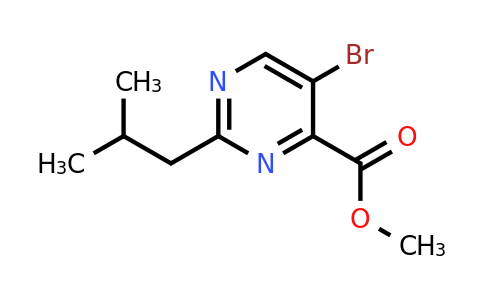 CAS 1363405-02-0 | Methyl 5-bromo-2-isobutylpyrimidine-4-carboxylate