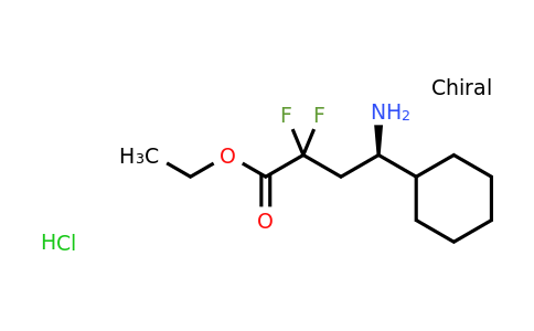 CAS 1363408-24-5 | (R)-Ethyl 4-amino-4-cyclohexyl-2,2-difluorobutanoate hydrochloride