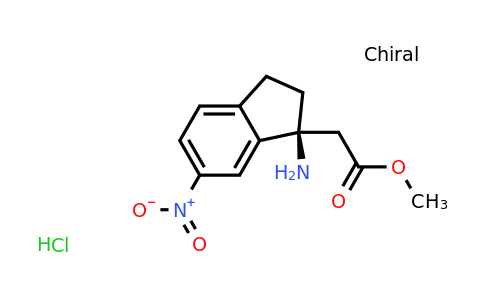 CAS 1363408-27-8 | (S)-Methyl 2-(1-amino-6-nitro-2,3-dihydro-1H-inden-1-yl)acetate hydrochloride