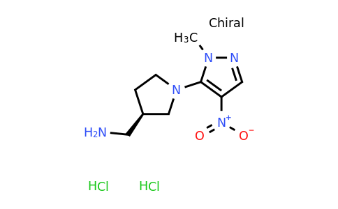 CAS 1363408-35-8 | (R)-(1-(1-Methyl-4-nitro-1H-pyrazol-5-yl)pyrrolidin-3-yl)methanamine dihydrochloride