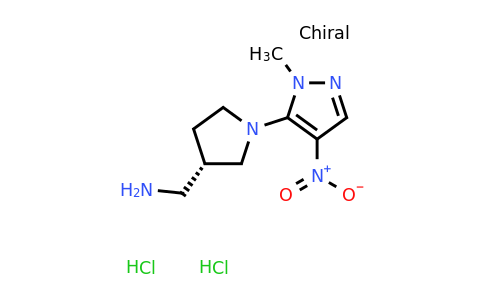 CAS 1363408-36-9 | (S)-(1-(1-Methyl-4-nitro-1H-pyrazol-5-yl)pyrrolidin-3-yl)methanamine dihydrochloride