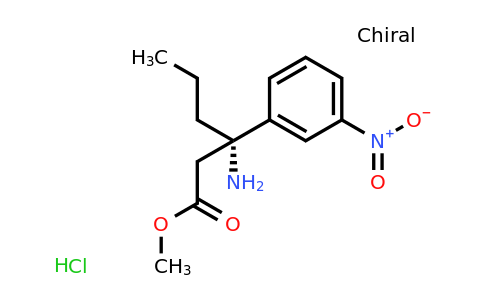 CAS 1363408-49-4 | (S)-Methyl 3-amino-3-(3-nitrophenyl)hexanoate hydrochloride