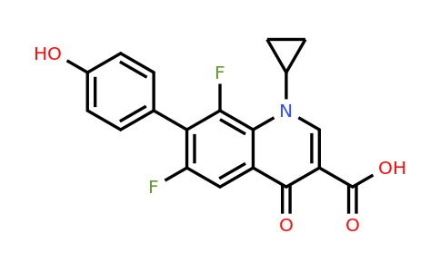 CAS 136440-70-5 | 1-Cyclopropyl-6,8-difluoro-7-(4-hydroxyphenyl)-4-oxo-1,4-dihydroquinoline-3-carboxylic acid