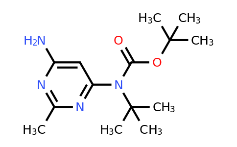 CAS 1364663-30-8 | tert-Butyl (6-amino-2-methylpyrimidin-4-yl)(tert-butyl)carbamate