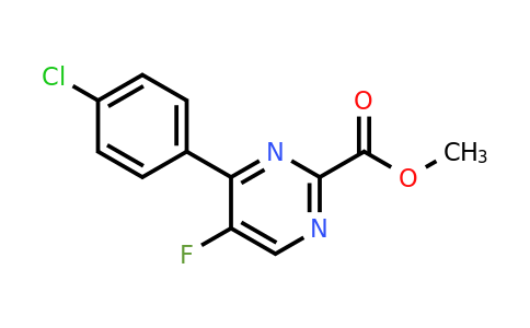 CAS 1364677-40-6 | Methyl 4-(4-chlorophenyl)-5-fluoropyrimidine-2-carboxylate