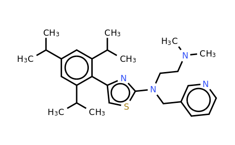 CAS 136468-36-5 | N1,N1-dimethyl-N2-(pyridin-3-ylmethyl)-N2-(4-(2,4,6-triisopropylphenyl)thiazol-2-YL)ethane-1,2-diamine