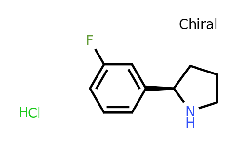 CAS 1364890-61-8 | (R)-2-(3-Fluorophenyl)pyrrolidine hydrochloride