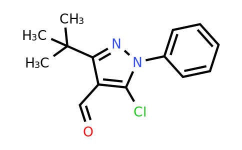 CAS 136506-63-3 | 3-tert-butyl-5-chloro-1-phenyl-1H-pyrazole-4-carbaldehyde