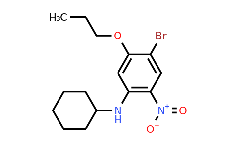 CAS 1365271-84-6 | 4-Bromo-N-cyclohexyl-2-nitro-5-propoxyaniline
