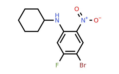 CAS 1365272-38-3 | 4-Bromo-N-cyclohexyl-5-fluoro-2-nitroaniline