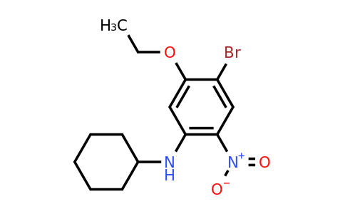 CAS 1365272-39-4 | 4-Bromo-N-cyclohexyl-5-ethoxy-2-nitroaniline