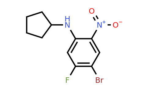 CAS 1365272-50-9 | 4-Bromo-N-cyclopentyl-5-fluoro-2-nitroaniline