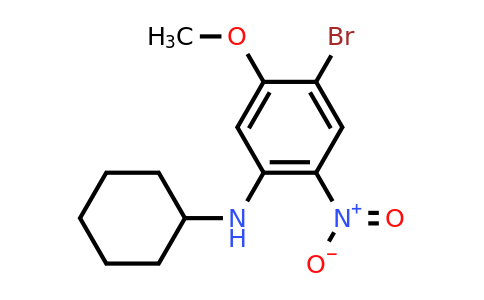 CAS 1365272-51-0 | 4-Bromo-N-cyclohexyl-5-methoxy-2-nitroaniline